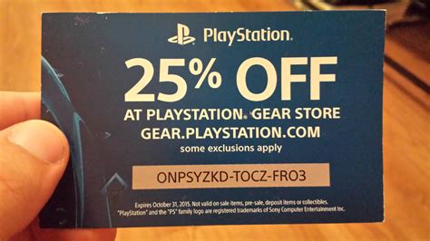 sony playstation promo code